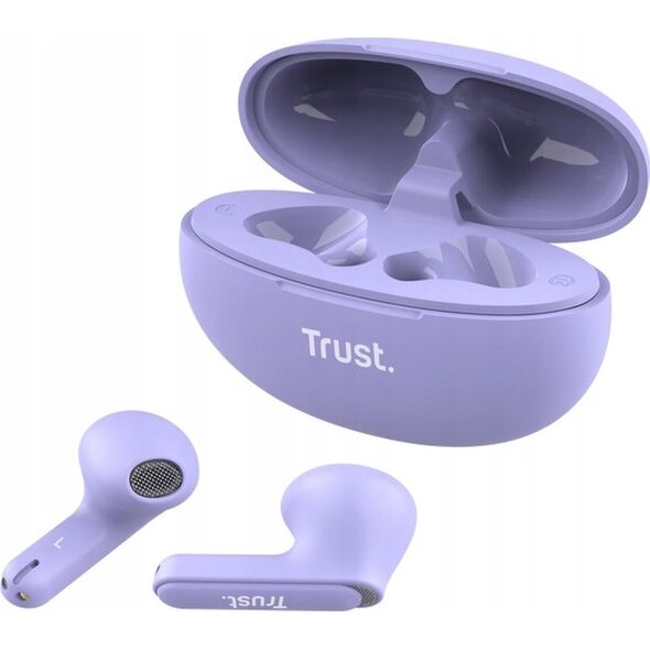 Słuchawki Trust Ausinės EARPHONES YAVI BT ENC/PURPLE 25299 TRUST 13783951 8713439252996
