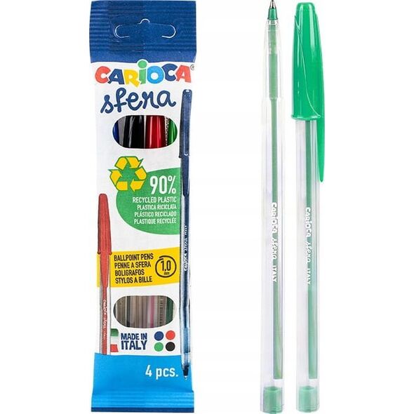 Carioca Długopisy Carioca Sfera 4 kolory 13788940 8003511416461