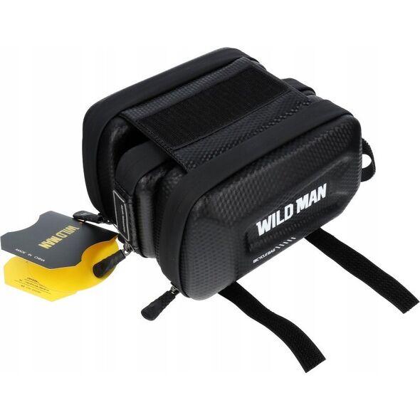 WildMan WILDMAN sakwa rowerowa na ramę na zamek  E6S 1,2L ( 4" - 7" ) czarna 13802714 5903396097034