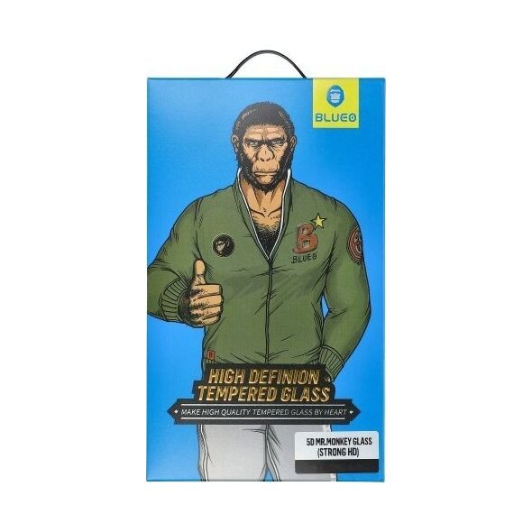 Blueo Szkło Hartowane 5D Mr. Monkey Glass - Apple iPhone 14 Plus czarny (Strong HD) 13802718 5903396170027