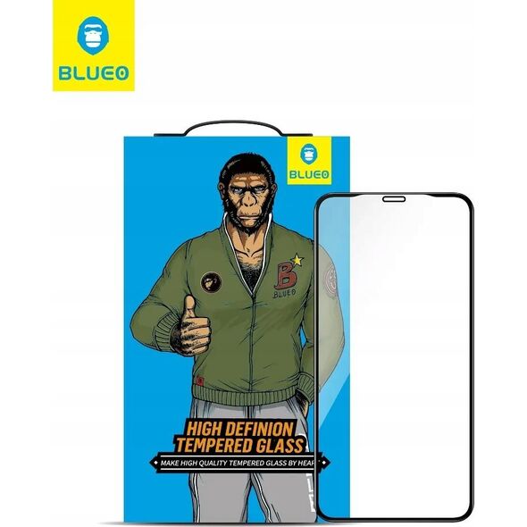 Blueo Szkło Hartowane 5D Mr. Monkey Glass - Apple iPhone 14 czarny (Strong HD) 13802719 5903396170195