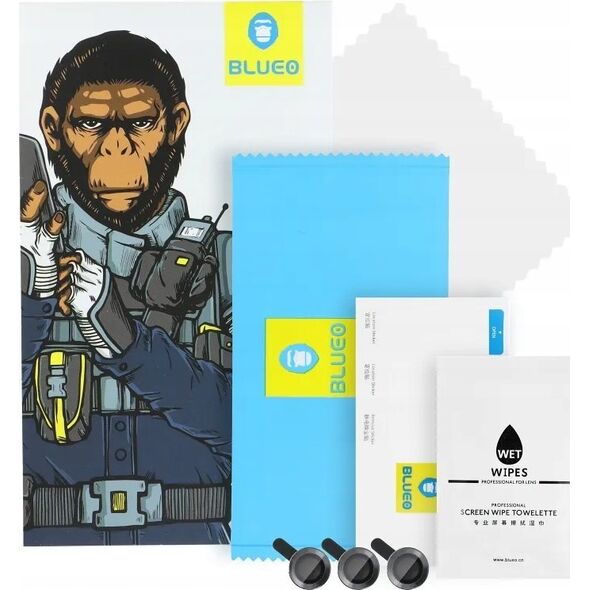 Blueo 5D Mr. Monkey Armor Camera Glass (Hot Bending) - do Samsung Galaxy S24 Ultra czarny 13802728 5903396241642