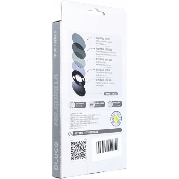 Blueo 5D Mr. Monkey Armor Camera Glass (Hot Bending) - do Samsung Galaxy S24 Ultra czarny 13802728 5903396241642