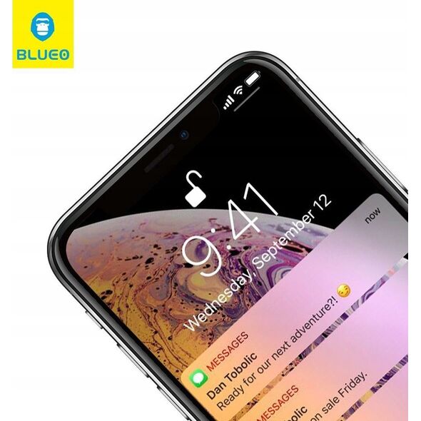 Blueo Szkło Hartowane 5D Mr. Monkey Glass - do Samsung Galaxy A14 4G / A14 5G czarny (Strong Lite) 13802792 5903396252259