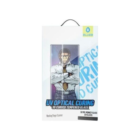 Blueo Szkło Hartowane 5D Mr. Monkey Glass - Samsung Galaxy S22 Ultra transparent (UV Glass) 13802794 5903396252273