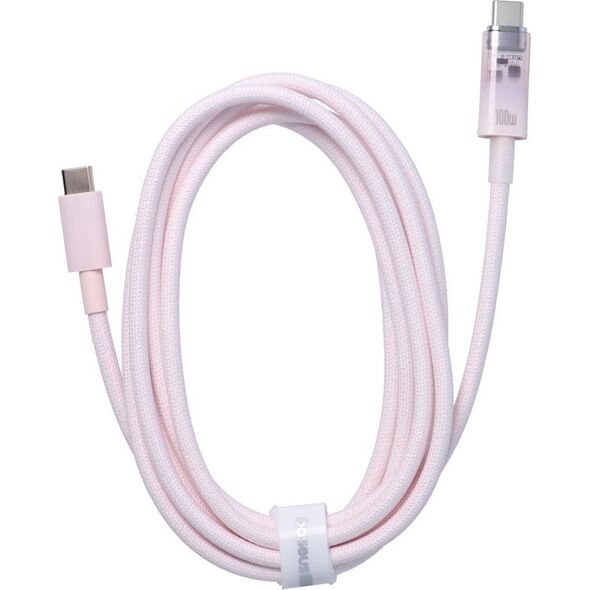 Kabel USB Baseus USB-C - USB-C 2 m Różowy 13802850 6932172642884