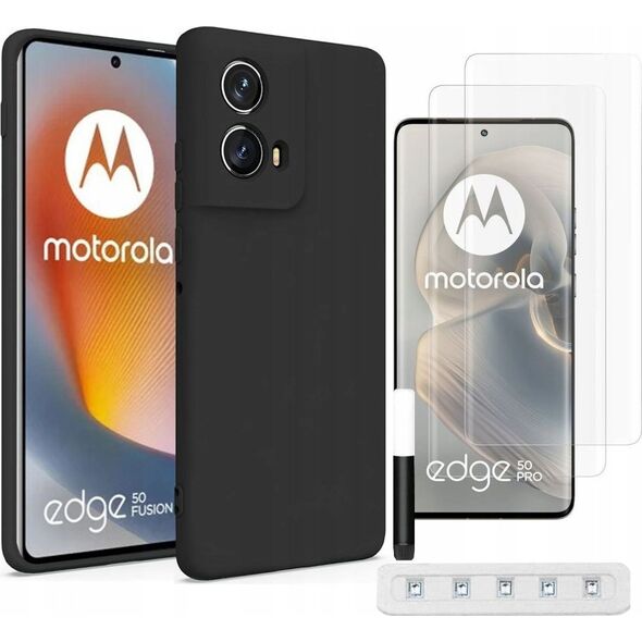 Hurtel Etui Soft Case na Motorola Edge 50 Fusion - czarne 13804552 5907769362699