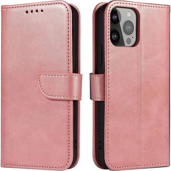 Hurtel Etui Magnet Case do Samsung S24 Ultra z klapką i portfelem - różowe 13804723 9145576284810
