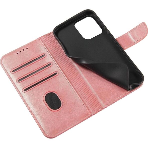 Hurtel Etui Magnet Case do Samsung S24 Ultra z klapką i portfelem - różowe 13804723 9145576284810