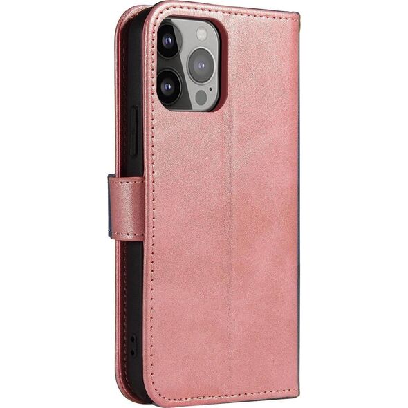 Hurtel Etui Magnet Case do Samsung A15 z klapką i portfelem - różowe 13804726 9145576284872
