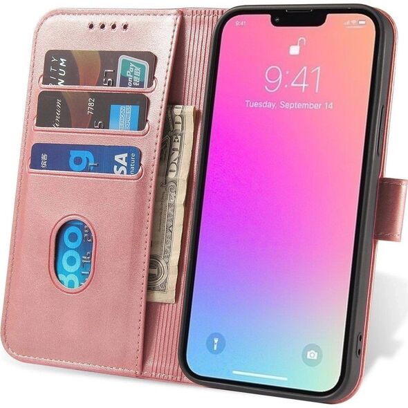 Hurtel Etui Magnet Case do Samsung A15 z klapką i portfelem - różowe 13804726 9145576284872