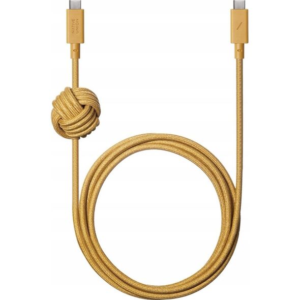 Kabel USB Native Union USB-C - USB-C 3 m Żółty (ACABLE-C-KFT-NP) 13811824 4895200477129