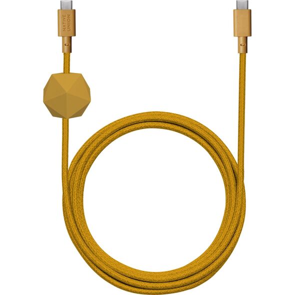 Kabel USB Native Union USB-C - USB-C 3 m Żółty (ACABLE-C-KFT-NP) 13811824 4895200477129