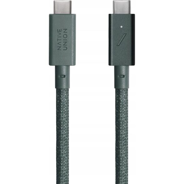 Kabel USB Native Union USB-C - USB-C 2.4 m Zielony (BELT-PRO2-GRN-NP) 13811830 4895200477099