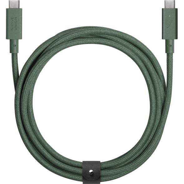 Kabel USB Native Union USB-C - USB-C 2.4 m Zielony (BELT-PRO2-GRN-NP) 13811830 4895200477099