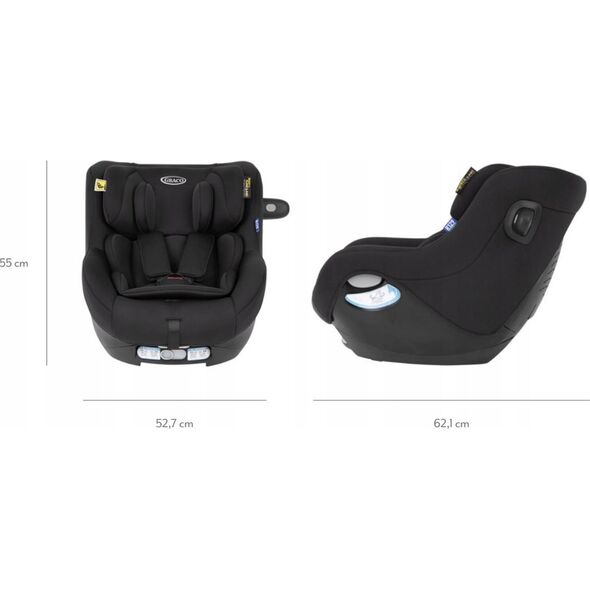 Fotelik samochodowy Graco GRACO FOTELIK SNUGGO R129 MIDNIGHT 13812922 5060624773747