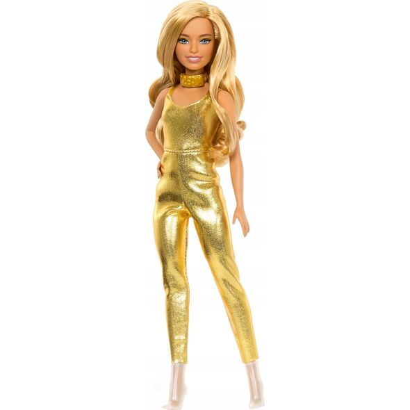 Lalka Barbie Mattel BRB FASHION ZLOTY KOMBINEZON HRH19 WB6 13812976 194735176779
