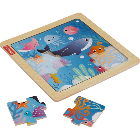 Mattel FP WOOD PUZZLE KOLEKCJA UKLADANEK MIX HXV15 20 13812995 194735238323