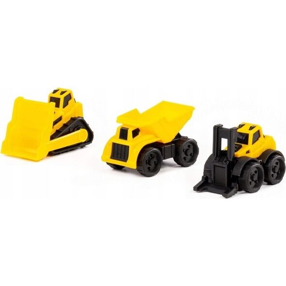 Polesie Polesie 47981 Wywrotka mini + Spychacz mini gąsienicowy + Wózek widłowy mini w woreczku 13813390 4810344147981