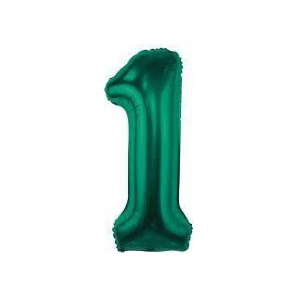 GoDan Balon foliowy B&C cyfra 1 zieleń butelkowa 85 cm 13813537 5902973190151