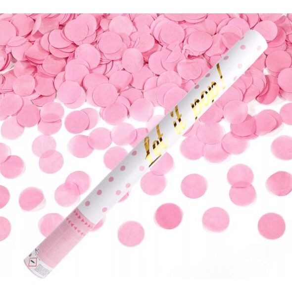 AMSCAN Armatka konfetti Pink papier okrągły 60cm 9916471 13813782 194099118934