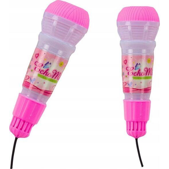 LeanToys Mikrofon Dziecięcy Echo Światła Różowy 13813994 5905991026860