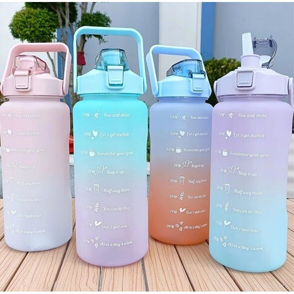 ExtraLink EXTRALINK BUTELKA MOTYWACYJNA BIDON NA WODĘ 2000ML ZIEL-FIOLET BUT-190 13814032 5906168636486
