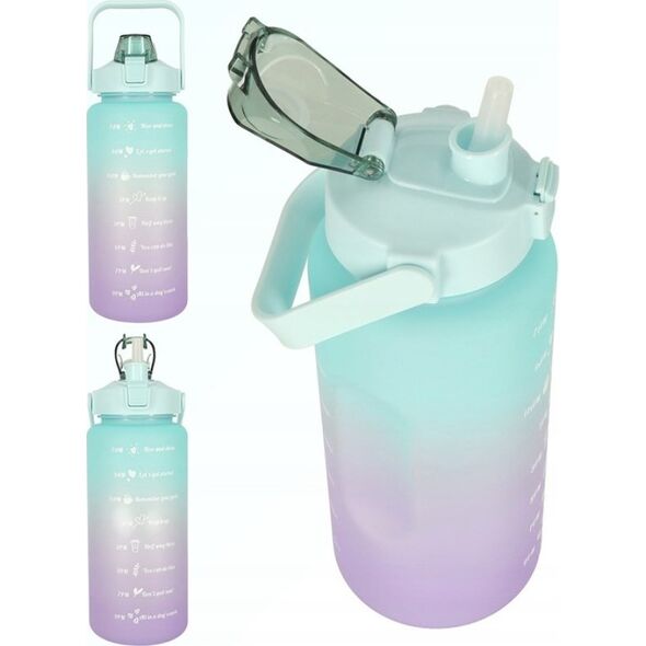ExtraLink EXTRALINK BUTELKA MOTYWACYJNA BIDON NA WODĘ 2000ML ZIEL-FIOLET BUT-190 13814032 5906168636486