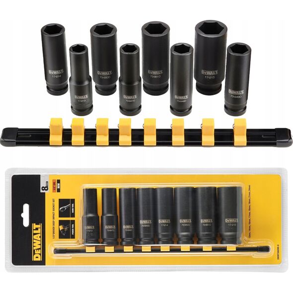 Dewalt DEWALT ZESTAW NASADEK UDAROWYCH  8cz. 1/2" 13815706 3253560860905