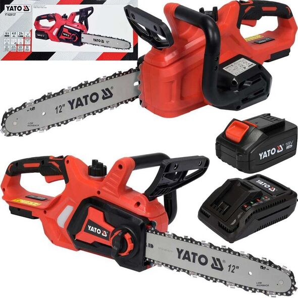 Piła łańcuchowa Yato YATO PILARKA ŁAŃCUCHOWA 18V  4,0Ah  12" 13815792 5906083089343