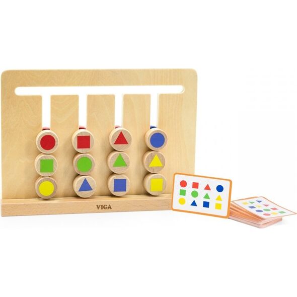 Viga Toys Gra Logiczna Odwzoruj Kolory I Figury Montessori Lumarko! 13818135 6971608447075