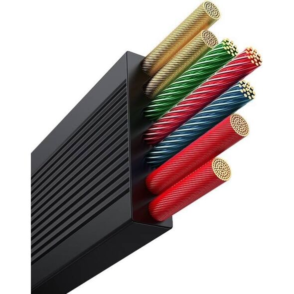 Kabel USB Baseus USB-C - USB-C + microUSB + Lightning 1.1 m Czarny (BSU4920) 13818262 6932172656454