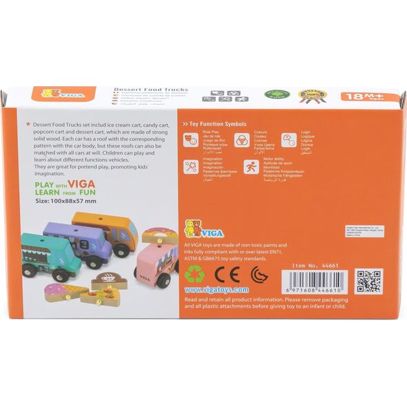Viga Viga 44661 Food Tracki - Pojazdy cukierni 13822915 6971608446610