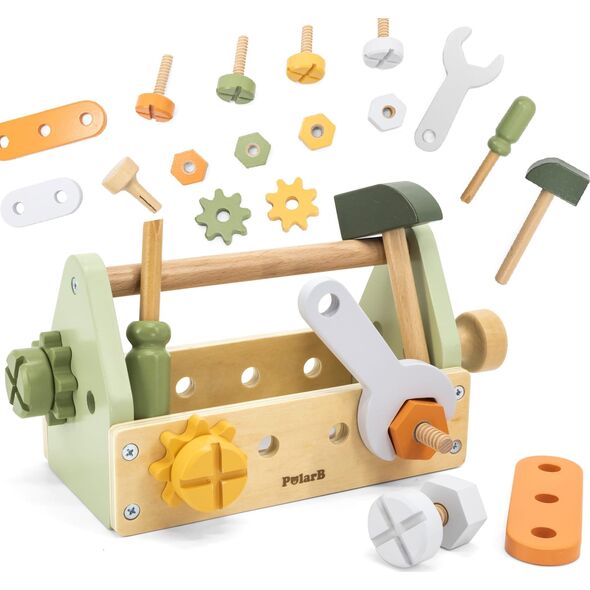 Viga Toys VIGA PolarB Skrzynka z Narzędziami Zestaw Drewniany 13823653 6971608442292