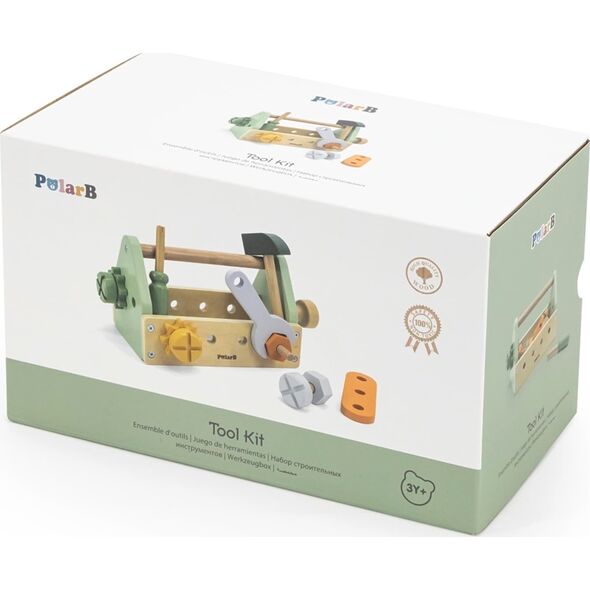 Viga Toys VIGA PolarB Skrzynka z Narzędziami Zestaw Drewniany 13823653 6971608442292
