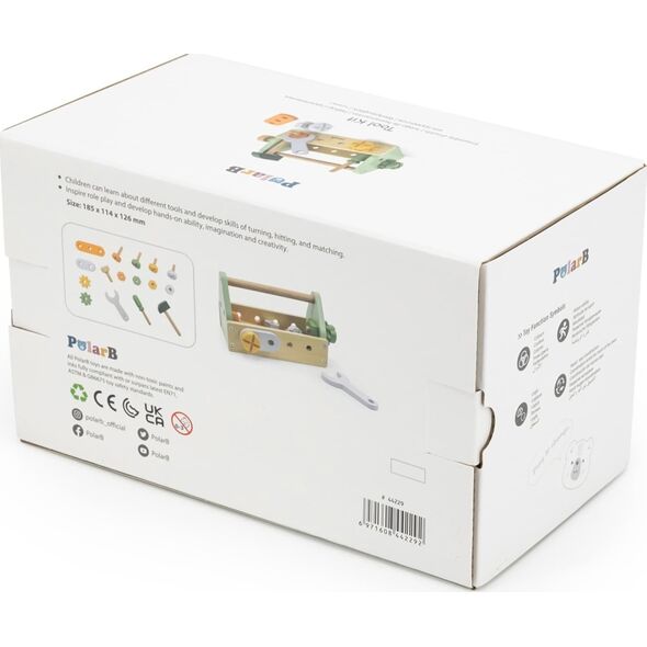 Viga Toys VIGA PolarB Skrzynka z Narzędziami Zestaw Drewniany 13823653 6971608442292