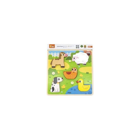 Viga Viga 44662 Drewniane puzzle - Farma 13828274 6971608446627