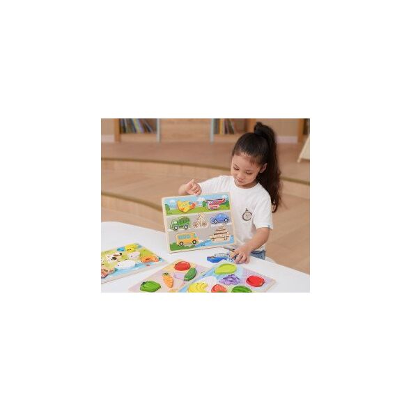 Viga Viga 44701 Puzzle na podkładce 7 elementów- transport 13828280 6971608447013