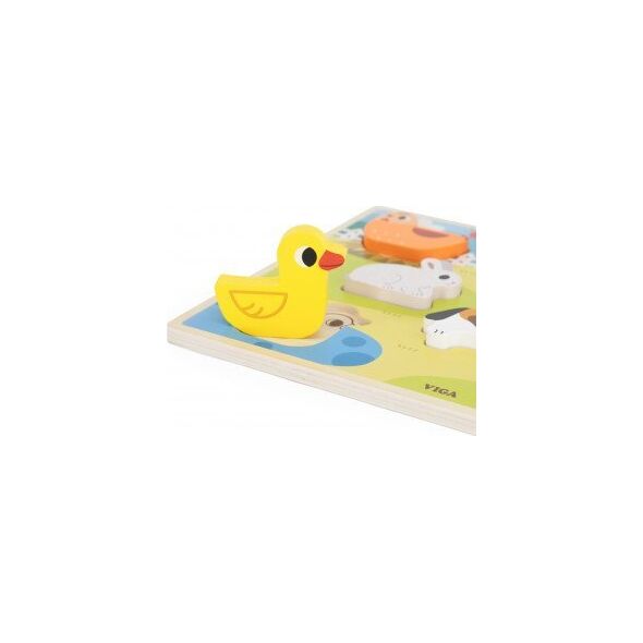 Viga Viga 44702 Puzzle na podkładce 7 elementów- farma 13828285 6971608447020