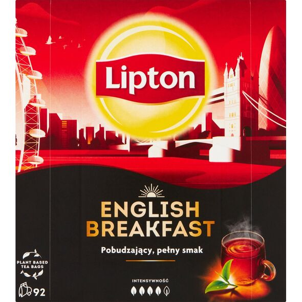 Lipton Herbata LIPTON czarna, English Breakfast, 92 torebki 13828628 8720608014422