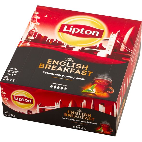 Lipton Herbata LIPTON czarna, English Breakfast, 92 torebki 13828628 8720608014422