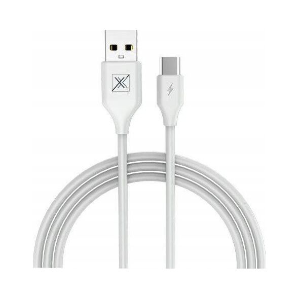 Kabel USB Maxximus USB-A - USB-C 1 m Biały 13839175 5901313413660