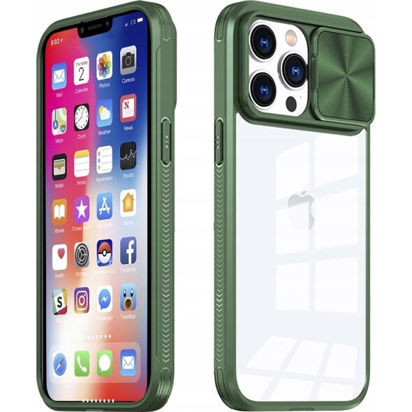 Maxximus MX CAMSLIDER IPHONE 12 / 12 PRO (6.1) GREEN / ZIELONY 13839203 5901313078128