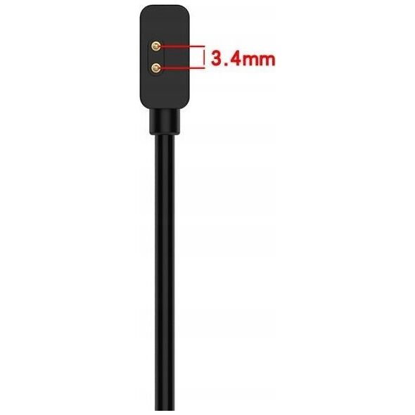 Ładowarka OEM Ładowarka USB Mi Band / Smart Band 7 Pro BLACK / CZARNY, 55cm 13839233 5901313561026
