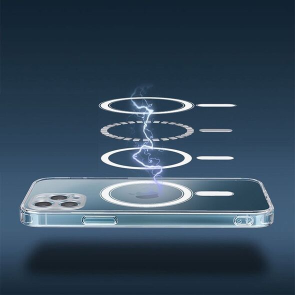 OEM Futerał CLEAR MAG COVER z ochroną aparatu kompatybilny z MagSafe do IPHONE 13 Pro Max transparentny 13843618 5903396156786