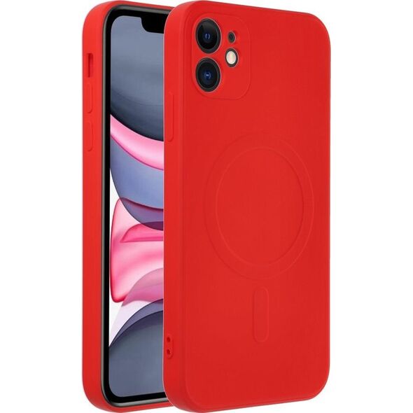 OEM Futerał SILICONE MAG COVER kompatybilny z MagSafe do IPHONE 11 czerwony 13843668 5903396162244