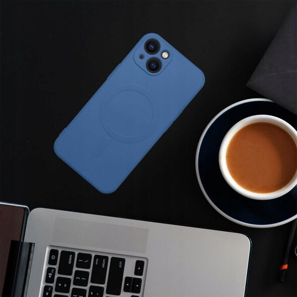 OEM Futerał SILICONE MAG COVER kompatybilny z MagSafe do IPHONE 13 Mini niebieski 13843671 5903396162411