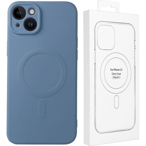 OEM Futerał SILICONE MAG COVER kompatybilny z MagSafe do IPHONE 13 Mini niebieski 13843671 5903396162411