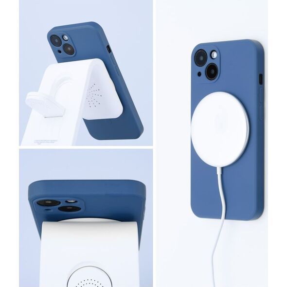 OEM Futerał SILICONE MAG COVER kompatybilny z MagSafe do IPHONE 13 Mini niebieski 13843671 5903396162411