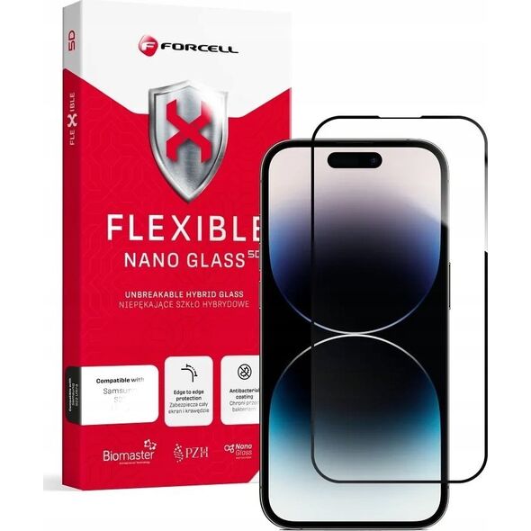 ForCell Forcell Flexible 5D - szkło hybrydowe do iPhone 14 Pro czarny 13843686 5903396163005